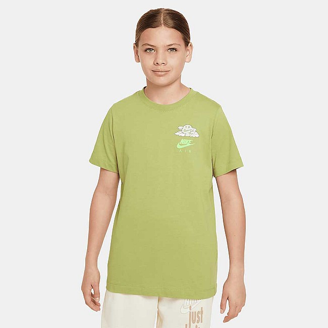 ДЕТСКА ТЕНИСКА ЗА МОМЧЕ NIKE NSW TEE AIR 2 ЗЕЛЕНА
