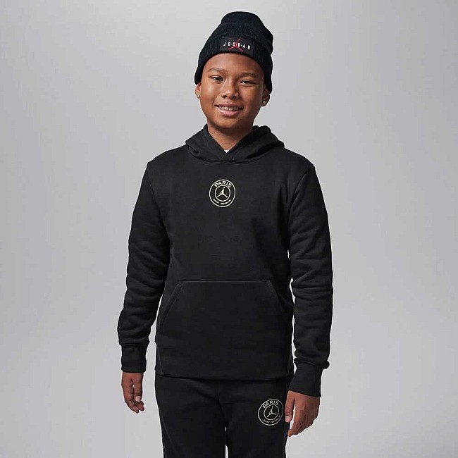 ДЕТСКИ СУИТШЪРТ ЗА МОМЧЕ NIKE JORDAN MJ PSG HBR FLC PO ЧЕРЕН
