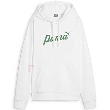 ДАМСКИ СУИТШЪРТ PUMA ESS+ BLOSSOM SCRIPT HOODIE TR БЯЛ