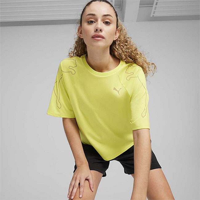 ДАМСКА ТЕНИСКА PUMA 67998738 MOTION CAT TEE ЕЛЕКТРИКОВО ЗЕЛЕНА