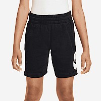 ДЕТСКИ КЪСИ ПАНТАЛОНИ NIKE NSW CLUB FT SHORT HBR ЧЕРНИ