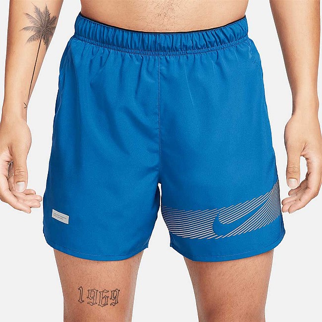 МЪЖКИ КЪСИ ПАНТАЛОНИ NIKE CHALLENGER 5IN BF SHRT FLASH СИНИ