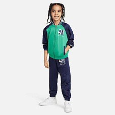 ДЕТСКИ СПОРТЕН ЕКИП ЗА МОМЧЕ NIKE NSW NEXT GEN TRICOT SET ТЪМНОСИН/ЗЕЛЕН