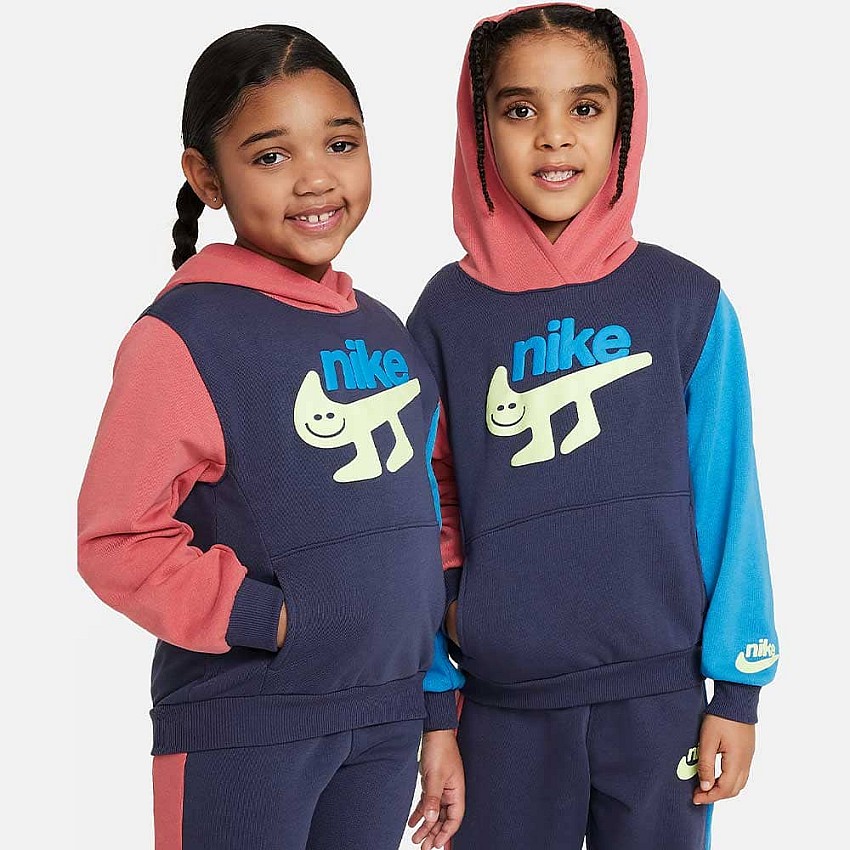 ДЕТСКИ СПОРТЕН ЕКИП ЗА МОМЧЕ NIKE COLOR BLOCKED JOGGER SET СИН/КАФЯВ