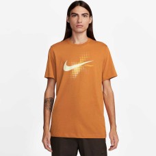 МЪЖКА ТЕНИСКА NIKE NSW TEE 6MO SWOOSH ОРАНЖЕВО-КАФЯВА