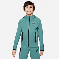 ДЕТСКО ГОРНИЩЕ ЗА МОМЧЕ NIKE NSW TECH FLC FZ ЗЕЛЕНО