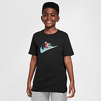 ДЕТСКА ТЕНИСКА ЗА МОМЧЕ NIKE NSW TEE BOXY 1 ЧЕРНА