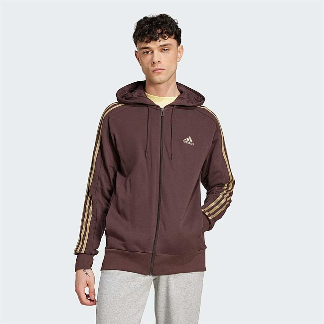 МЪЖКО ГОРНИЩЕ ADIDAS IX0175 3S FT FZ HD КАФЯВО