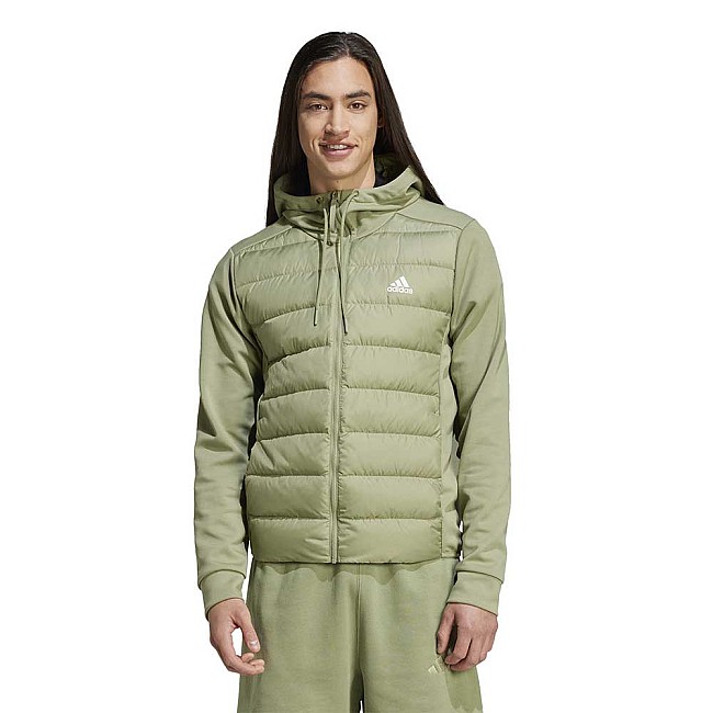 МЪЖКО ЯКЕ ADIDAS IX8915 ESS DWN HYB J БЛЕДОЗЕЛЕНО