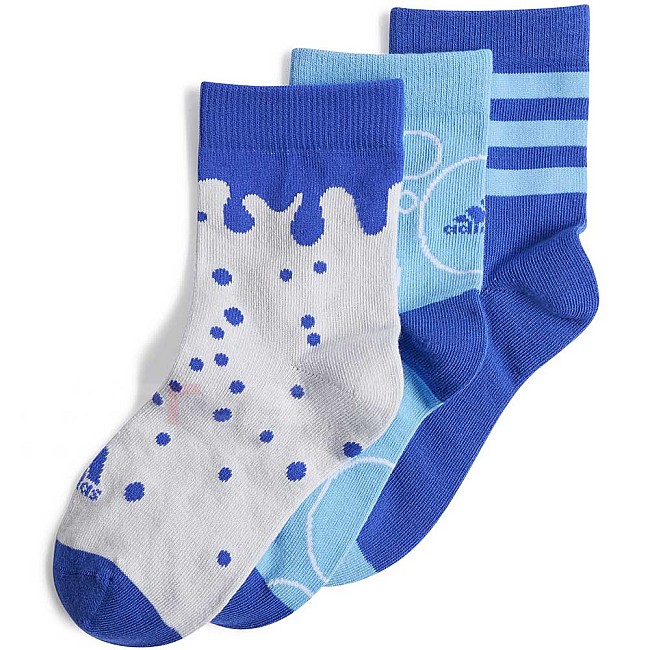ДЕТСКИ ЧОРАПИ ЗА МОМЧЕ ADIDAS IY2672 KIDS GRF 3PP СИНИ/БЕЛИ