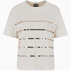 ДАМСКА ТЕНИСКА EA7 EMPORIO ARMANI 6DTT26-1120 TRAIN PRECIOUS W TEE SS КРЕМАВА ДАМСКА ТЕНИСКА EA7 EMPORIO ARMANI 6DTT26-1120 TRAIN PRECIOUS W TEE SS КРЕМАВА