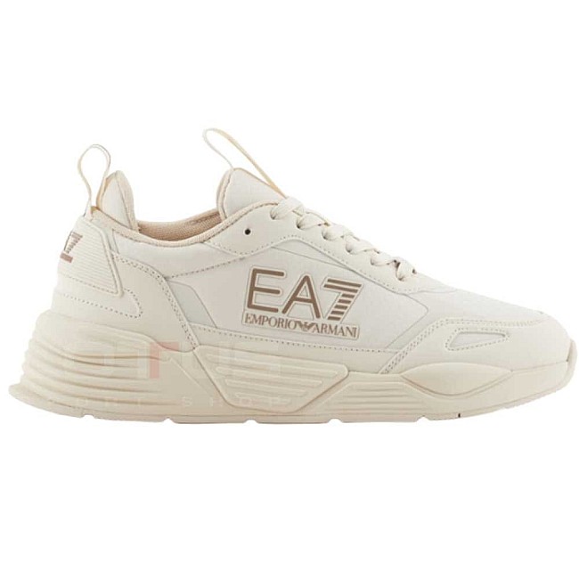 ДАМСКИ МАРАТОНКИ EA7 EMPORIO ARMANI X8X191-U245 ACE RUNNER EXAGON КРЕМАВИ