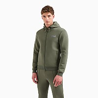 МЪЖКО ГОРНИЩЕ EA7 EMPORIO ARMANI 6DPM26-1846 TENNIS CLUB M HOODIE FZ CO PL ТЪМНОЗЕЛЕНО
