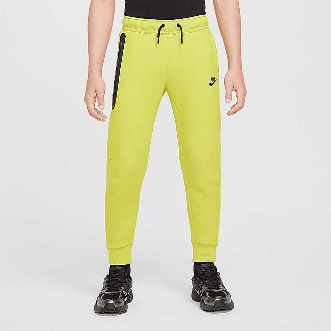 ДЕТСКО ДОЛНИЩЕ ЗА МОМЧЕ NIKE FD3287-357 NSW TECH FLC PANT ЖЪЛТО-ЗЕЛЕНО