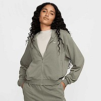 ДАМСКО ГОРНИЩЕ NIKE FN2415-320 NSW NK CHLL FT FZ HDY СИВО-ЗЕЛЕНО