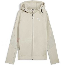 ДАМСКО ГОРНИЩЕ PUMA 68167068 EVOSTRIPE FULL-ZIP HOODIE БЕЖОВО