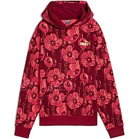 ДАМСКИ СУИТШЪРТ PUMA 68250113 ESS+ CLASS ACT AOP HOODIE TR ЧЕРВЕН