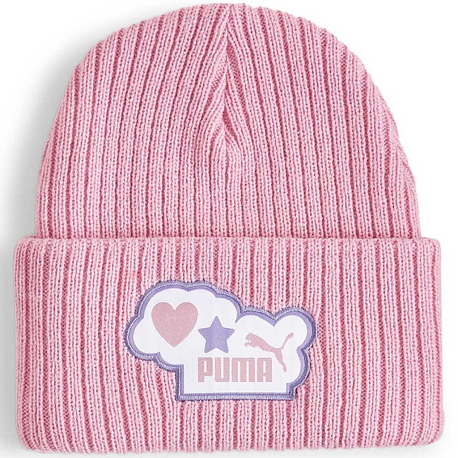 ДЕТСКА ЗИМНА ШАПКА ЗА МОМИЧЕ PUMA 02564303 COMIC BEANIE БЛЕДОЛИЛАВА