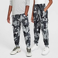 ДЕТСКО ДОЛНИЩЕ ЗА МОМЧЕ NIKE NSW CLUB FLC CRGO PNT CAMO СИВО/ЧЕРНО