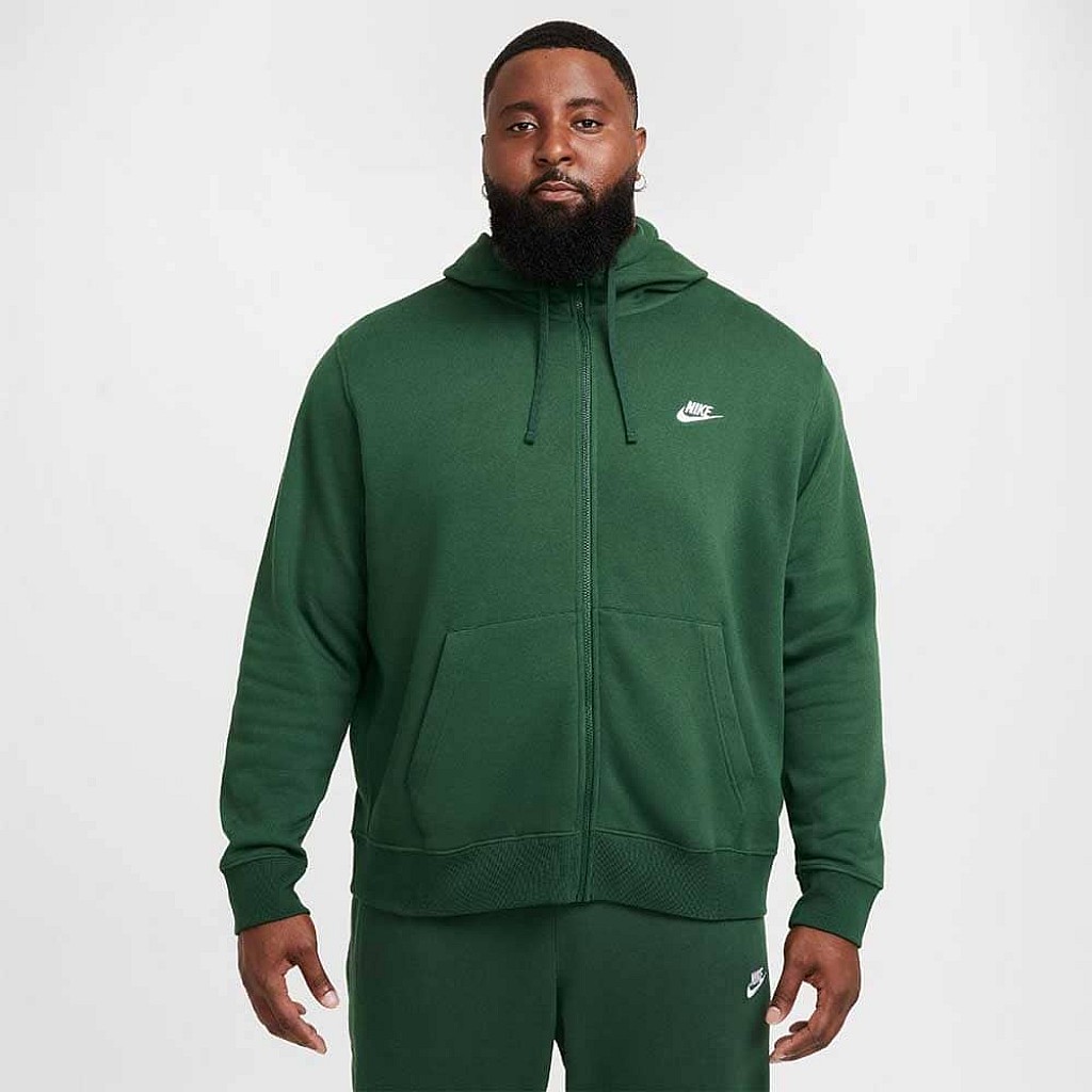 МЪЖКО ГОРНИЩЕ NIKE BV2645-010 NSW CLUB HOODIE FZ BB ЗЕЛЕНО | Цени