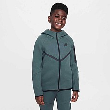 ДЕТСКО ГОРНИЩЕ NIKE HV5867-338 NSW TCH FLC FZ PD ТЪМНОЗЕЛЕНО