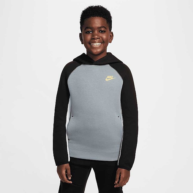 ДЕТСКИ СУИТШЪРТ ЗА МОМЧЕ NIKE FD3291-065 NSW TECH FLC PO HOODIE СИВ