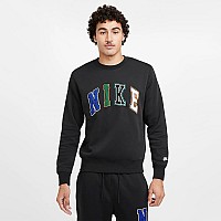 МЪЖКА БЛУЗА NIKE FZ0879-010 CLUB BB CREW LETTERS ЧЕРНА