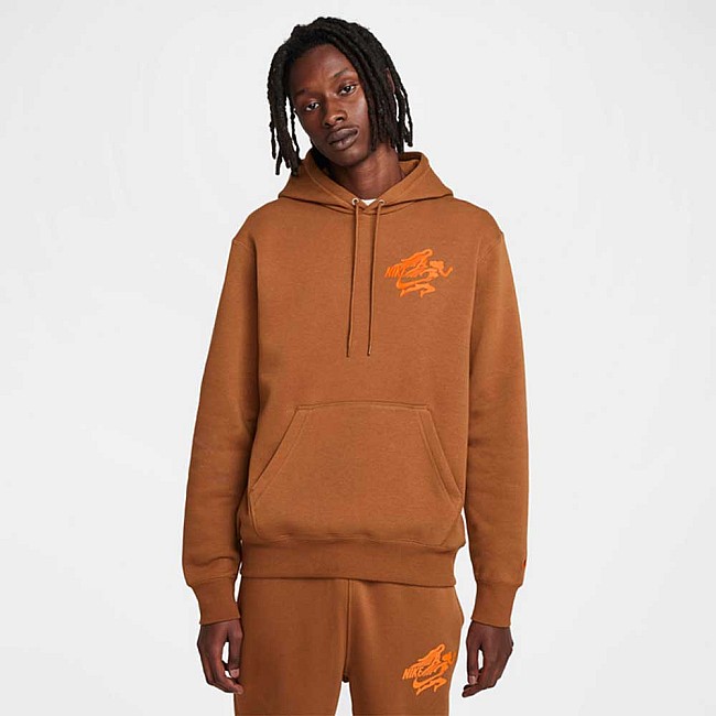 МЪЖКИ СУИТШЪРТ NIKE FZ0903-281 CLUB BB PO HOODIE NVLTY КАФЯВ