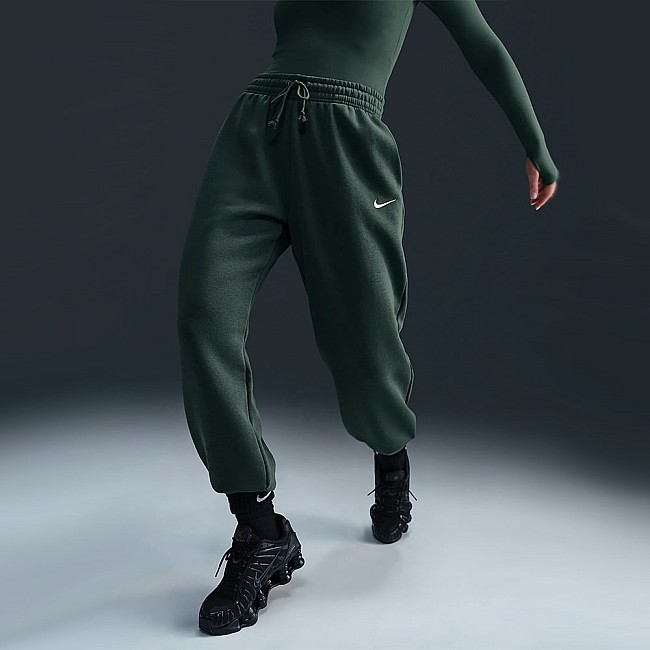 ДАМСКО ДОЛНИЩЕ NIKE FZ5996-338 NSW PHNX FLC HR OS PANT 2 ТЪМНОЗЕЛЕНО
