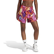 ДАМСКИ КЪСИ ПАНТАЛОНИ ADIDAS JD6279 FARM SHORTS РОЗОВИ/ЛИЛАВИ