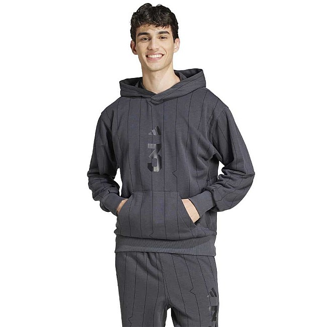 МЪЖКИ СУИТШЪРТ ADIDAS JD8095 US SPORT HD ТЪМНОСИВ