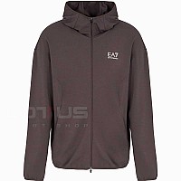 МЪЖКО ГОРНИЩЕ EA7 EMPORIO ARMANI 7M000127-U6278 NATURAL VENTUS7 M HOODIE FZ СИВО-КАФЯВО