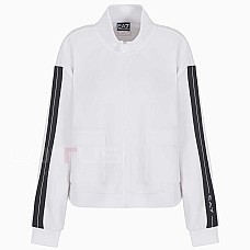 ДАМСКО ГОРНИЩЕ EA7 EMPORIO ARMANI 7W000171-U0002 LOGO SERIES W T-TOP FZ TAPE БЯЛО
