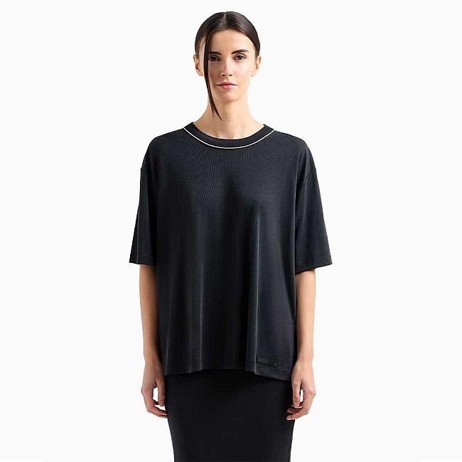 ДАМСКА ТЕНИСКА EA7 EMPORIO ARMANI 7W000340-UC001 PRECIOUS W TEE SS ЧЕРНА