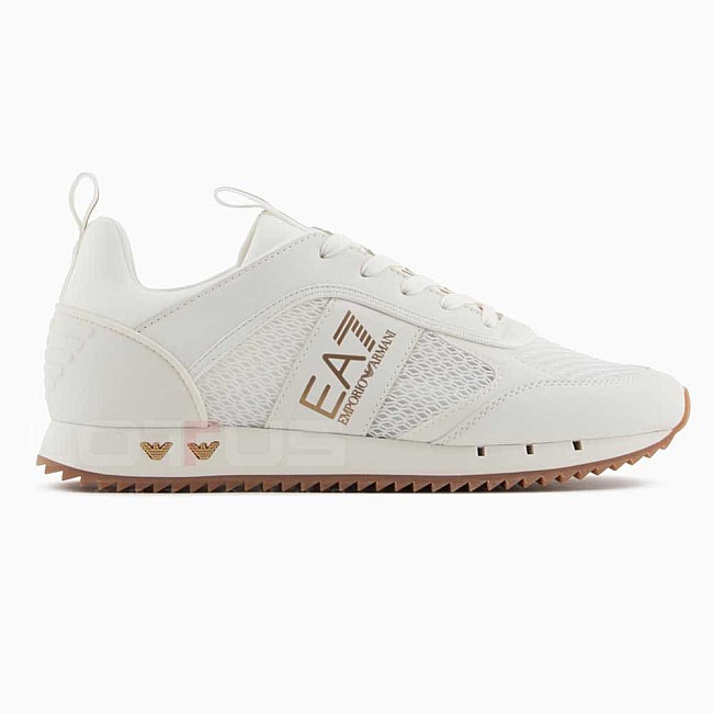 ДАМСКИ ОБУВКИ EA7 EMPORIO ARMANI X8X027-U454 BLACK & WHITE LACES БЕЖОВИ