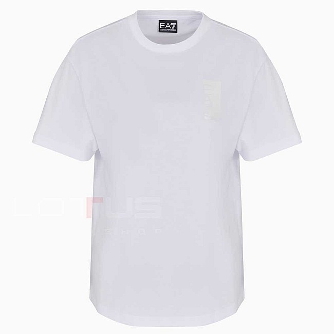ДАМСКА ТЕНИСКА EA7 EMPORIO ARMANI 7W000186-U0002 LOGO SERIES W LETTERS TEE SS CROSSOVER БЯЛА