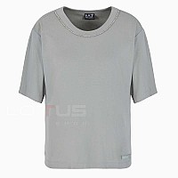 ДАМСКА ТЕНИСКА EA7 EMPORIO ARMANI 7W000340-U8023 PRECIOUS W TEE SS СИВО-ЗЕЛЕНА