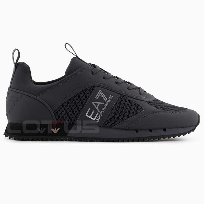 МЪЖКИ ОБУВКИ EA7 EMPORIO ARMANI X8X027-D186 BLACK & WHITE LACES СИВИ