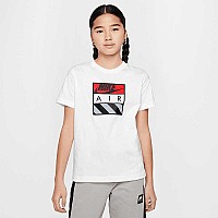ДЕТСКА ТЕНИСКА ЗА МОМЧЕ NIKE HQ4419-100 AIR TEE БЯЛА