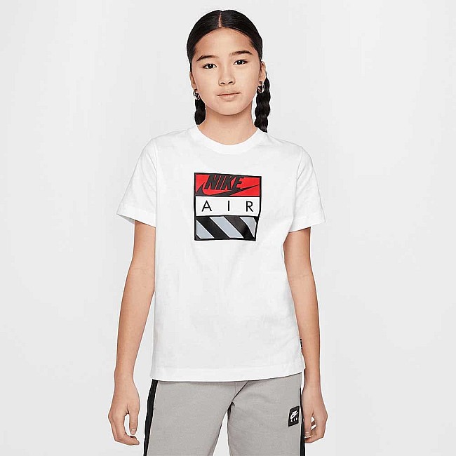 ДЕТСКА ТЕНИСКА ЗА МОМЧЕ NIKE HQ4419-100 AIR TEE БЯЛА