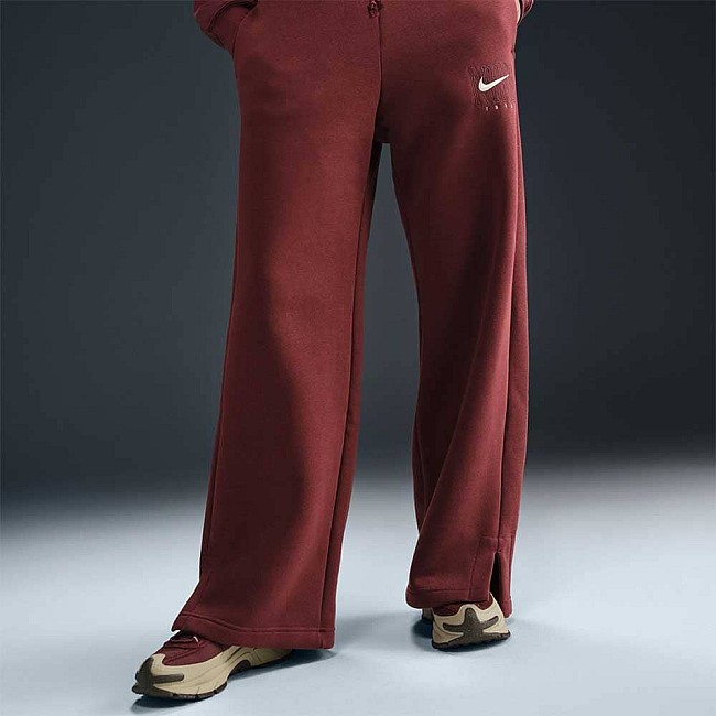 ДАМСКО ДОЛНИЩЕ NIKE HJ0909-619 NSW PHNX FLC HR GX WIDE PNT ТЪМНОЧЕРВЕНО