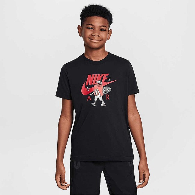 ДЕТСКА ТЕНИСКА ЗА МОМЧЕ NIKE HM5661-010 NSW TEE BOXY 2 ЧЕРНА