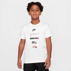 ДЕТСКА ТЕНИСКА ЗА МОМЧЕ NIKE HM5662-100 NSW TEE LOGOS БЯЛА