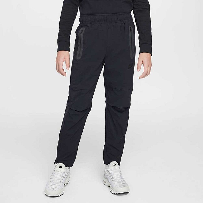 ДЕТСКО ДОЛНИЩЕ ЗА МОМЧЕ NIKE HQ8921-010 NSW TCH WVN PNT PD ЧЕРНО