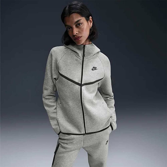 ДАМСКО ГОРНИЩЕ NIKE HV6747-063 NSW TCH FLC WR FZ HDY 2 СИВО