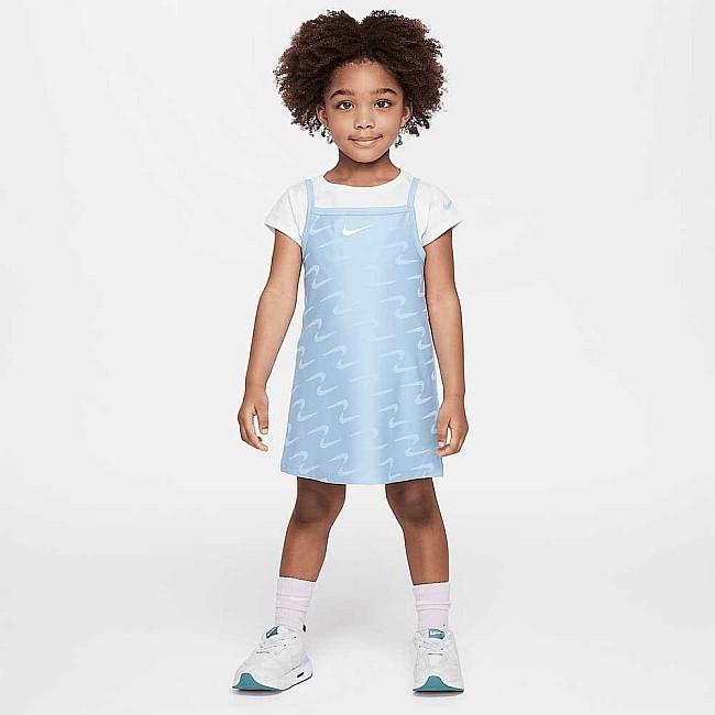ДЕТСКА РОКЛЯ ЗА МОМИЧЕ NIKE 26M700-C60 SWOOSH MOTION 2 PC SET СВЕТЛОСИНЯ