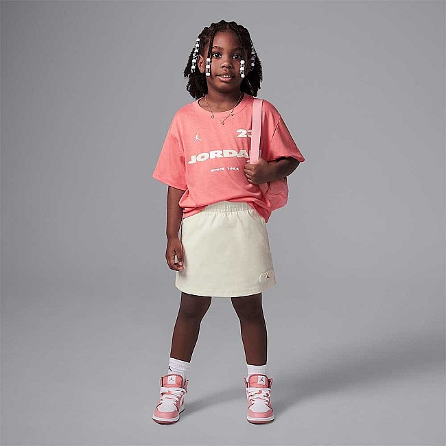 ДЕТСКИ СПОРТЕН ЕКИП ЗА МОМИЧЕ NIKE 35D696-W3Z JORDAN CRAFTED UTILITY SKORT SET КОРАЛОВ/БЕЖОВ