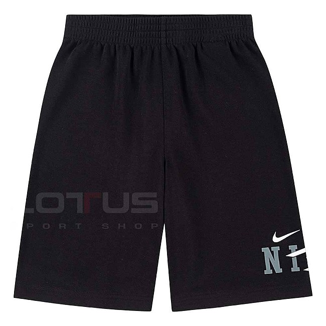 ДЕТСКИ КЪСИ ПАНТАЛОНИ ЗА МОМЧЕ NIKE 9Q1090-023 COLLEGIATE FT SHORT ЧЕРНИ