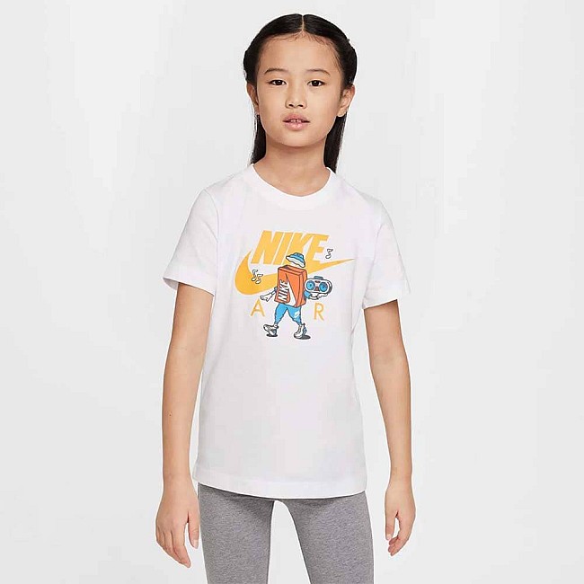 ДЕТСКА ТЕНИСКА ЗА МОМЧЕ NIKE HM5661-100 NSW TEE BOXY 2 БЯЛА