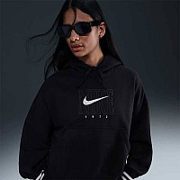 ДАМСКИ СУИТШЪРТ NIKE IB1984-010 NSW PHNX FLC OOS GX PO HDY ЧЕРЕН